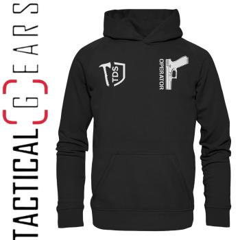 TACTICAL DEFENSE SYSTEM - SEMINAR - HERREN/UNISEX HOODIE - TDS OPERATOR - MINDSET - SCHWARZ